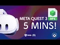 Meta Quest 3 APK in 5 Mins Unity Setup Guide 2025