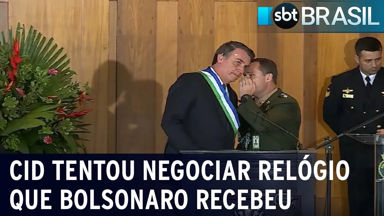 Mauro Cid tentou vender Rolex de Bolsonaro | SBT Brasil (04/08/23)