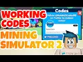 ALL WORKING CODES IN MINING SIMULATOR 2 ROBLOX