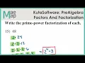 KutaSoftware PreAlgebra - Factors And Factorizations
