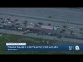 Fiery fatal crash closes southbound lanes of I-95 in Delray Beach