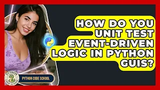 How Do You Unit Test Event-driven Logic In Python GUIs - Python Code School
