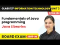Chapter 3 23 Java Librariess Fundamentals of Java programming Introduction to Java Object Cl