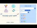 Build a Responsive ToDo List App with React JS Redux Tailwind CSS Step-by-Step Tutorial