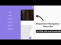 Responsive Sticky Navigation Menu Bar using HTML CSS and JavaScript