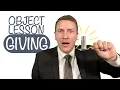 Sunday school object lesson on - Giving