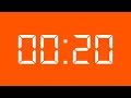 20 Seconds Timer No Copyright - Orange Screen Beep