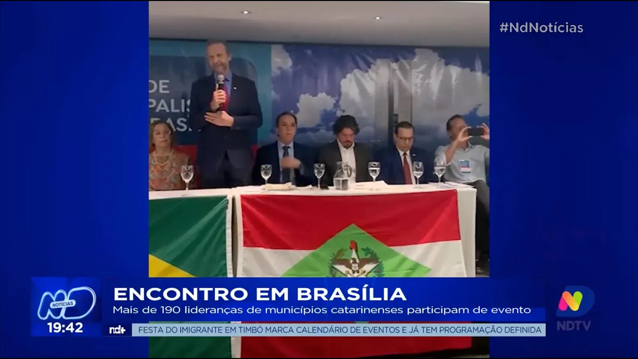 Encontro em Brasília: mais de 190 lideranças de municípios catarinenses participam de evento