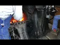 Fireman Shoveling Coal Into The Firebox