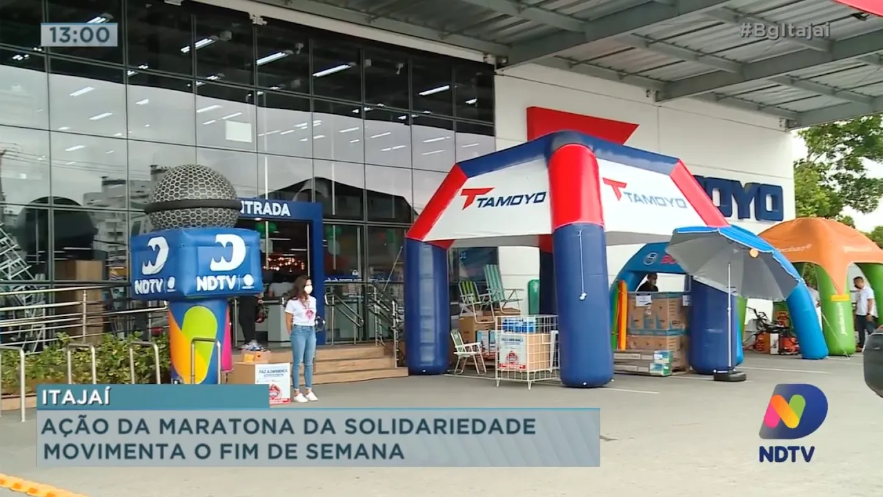 Ação da Maratona da Solidariedade movimenta o fim de semana