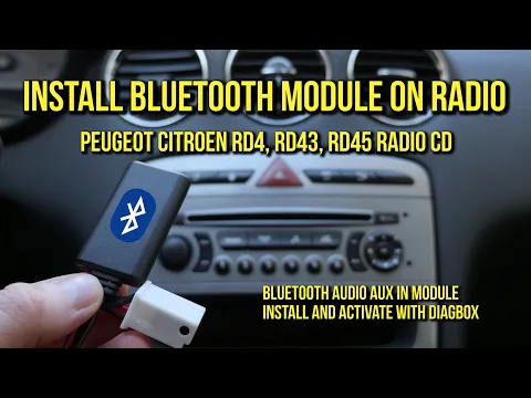 Download MP3 Install Bluetooth Audio Module on Peugeot \u0026 Citroen Radio RD4, RD45, RD43
