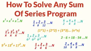Solve any series program in Java - Part 1