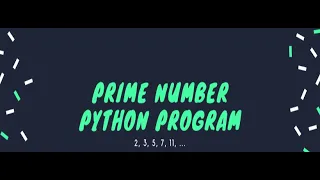 Prime number program using python in tamil