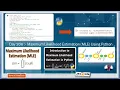 Day 206 Maximum Likelihood Estimation MLE Using Python 1