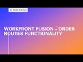 Adobe Workfront Fusion Training Order Routes Functionality