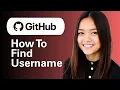 How To Find Github Username