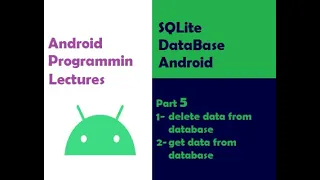sqlite database android studio part5 delete from database and get data