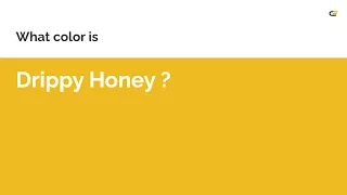 Drippy Honey color hex Cool Yellow color eebb22