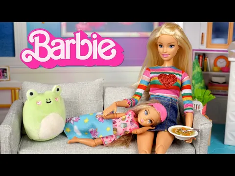 Download MP3 Barbie Doll Family Toddler Chelsea Get Well Routine