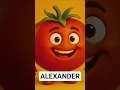 Lagu Tomaten Alexander - En livsfarlig tomat#tomat #farlig #vän #ovän #brainrot