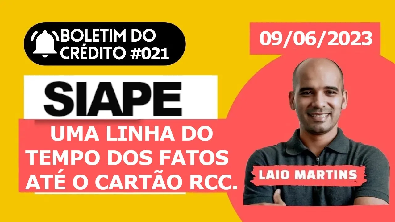 SIAPE - Linha do tempo do Cartão de Benefício #servidor #siape #cartaobeneficioinss #sigep #federal