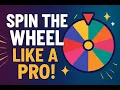 Spin the Wheel Generator - Easy Instructional