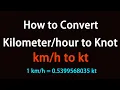 How to Convert to Knot