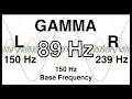 89 Hz Pure BINAURAL Beat 🎧 GAMMA Waves [150Hz Base Frequency] 🎧 Ondas Gamma 100% No Additives