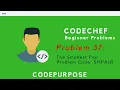 Problem 37 The Smallest Pair SMPAIR CodeChef Beginner C