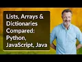 Lists Arrays Dictionaries Compared Python JavaScript Java