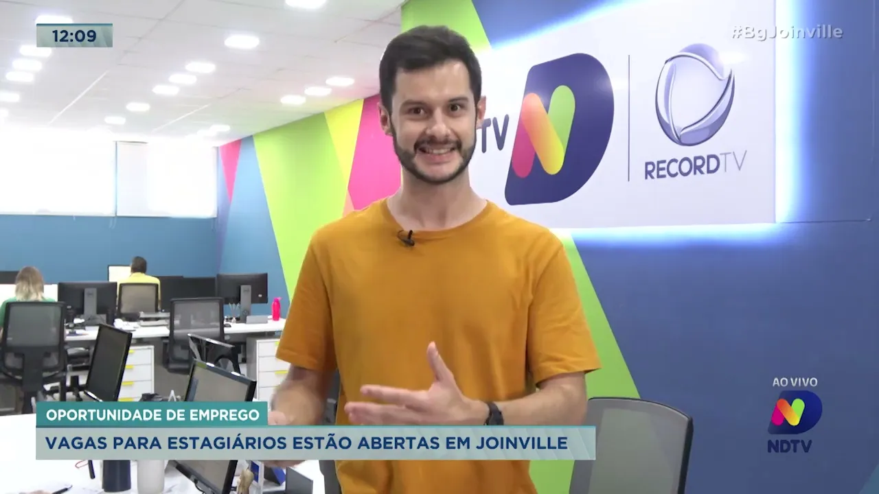 Oportunidade de emprego: vagas para estagiários estão abertas em Joinville