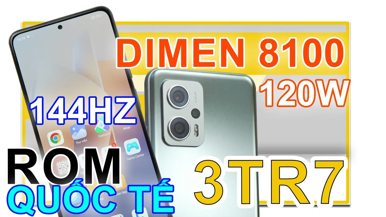 Outline Video Đánh giá Redmi Note 11T Pro+ mua shopee 3tr7: DIMEN 8100, 144HZ, SẠC NHANH 120W, RẺ NHẤT VN !!!