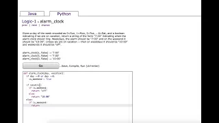 Python CodingBat Logic-1 alarm - clock