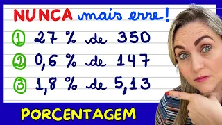 CUIDADO PARA NÃO ERRAR essas porcentagens! Aprenda como fazer porcentagem agora !