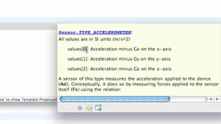 Android Application Development 127 OnSensorChanged accelerometer method