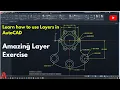 How to use Layers AutoCAD Tutorial