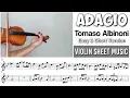 Download Lagu Free Sheet || Adagio - Albinoni || Violin Cover Sheet Music