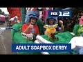 Thousands turn out for Portland s Adult Soapbox Derby on Mt Tabor