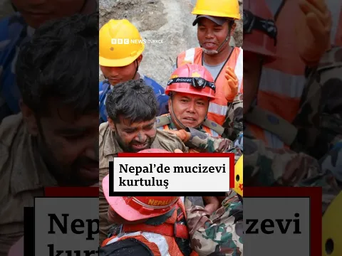 Nepal'de 2 işçinin 9 gün sonra kurtarılma anı