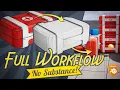 Game asset workflow modeling texturing uv baking - Blender tutorial