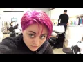 Long Black Hair to Pink Pixie Cut Transformation Feat Muted Alpha Behavior