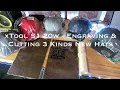 xTool S1 20w - Engraving Cutting 3 Types Of Leather To Make New Leather Patch Hats