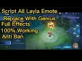 Download Lagu Script All Layla Emote Replace With Genius|Full Effects