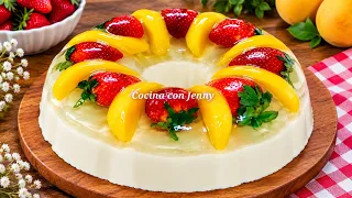 Postre para vender o consumo - Gelatina con frutas encapsuladas riquísima - Cocina con Jenny 