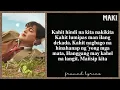 Download Lagu Maki - Kahel Na Langit Lyrics (Framed)