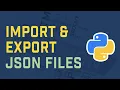 Import And Export Data To A JSON File In Python