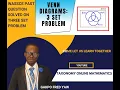 WASSCE Past Question solved Three set problem Venn Diagram