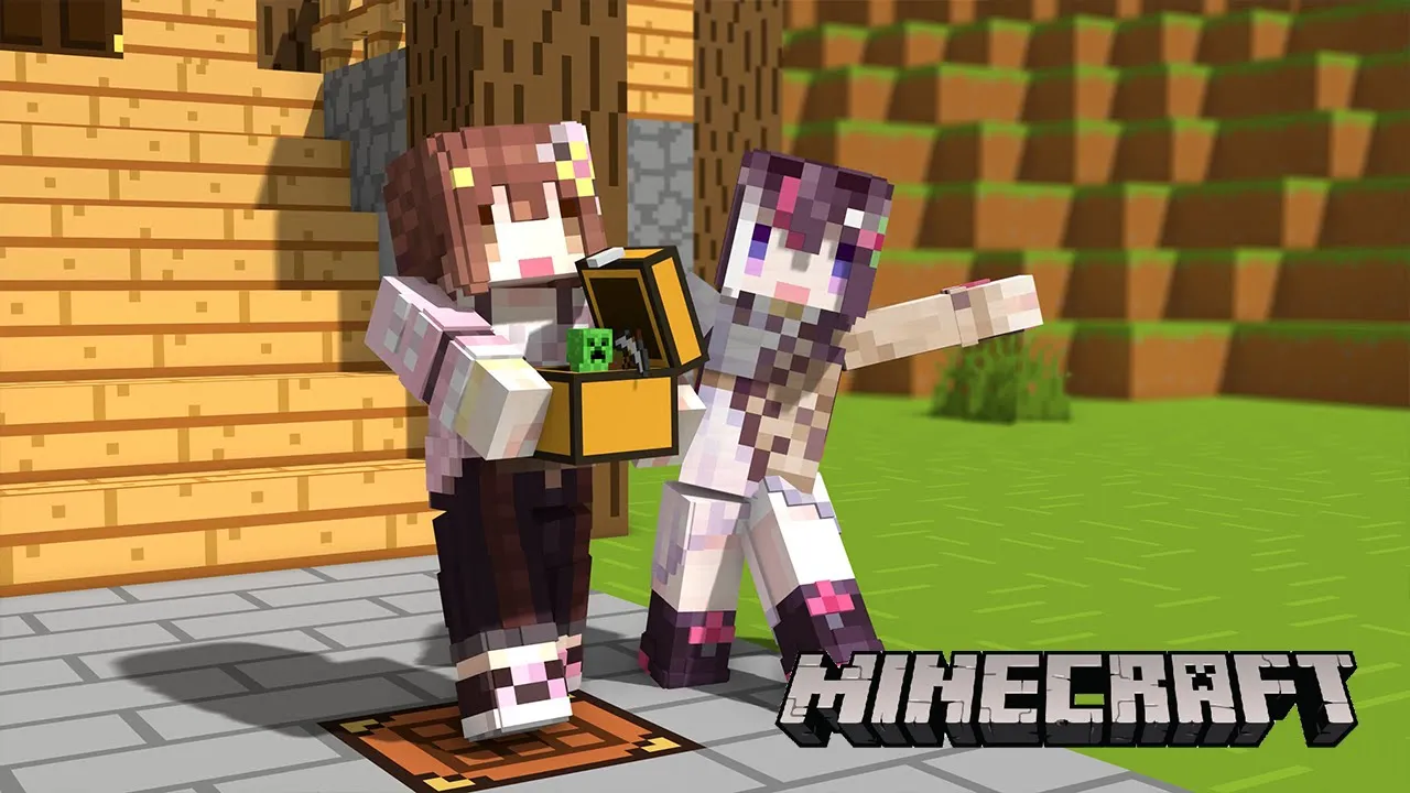 【Minecraft】あずきち、倉庫の素材集めにいくの巻【ホロライブ / AZKi / ときのそら】