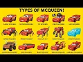 Types of Lightning McQueen 15 Transformations
