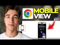 How To Add A Mobile View Simulator For Websites In Google Chrome Tutorial 2026